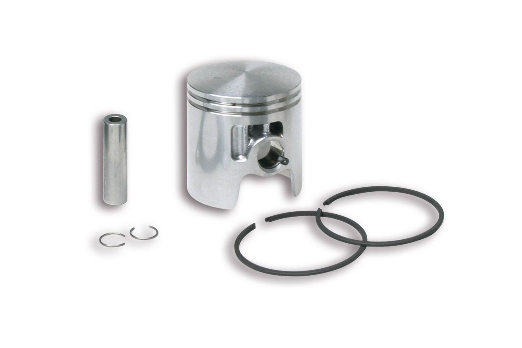 Malossi Piston 2T D.47 with pin D.12 and 2 rectangular rings size A